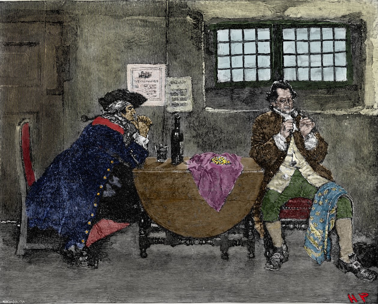 黑客Henry Every(John Avery, Long Ben, Benjamin Bridgeman)(?-1695)出售在敌方攻击中找到的珠宝 插图：Howard Pyle(1853-1911) 作者 美国学校