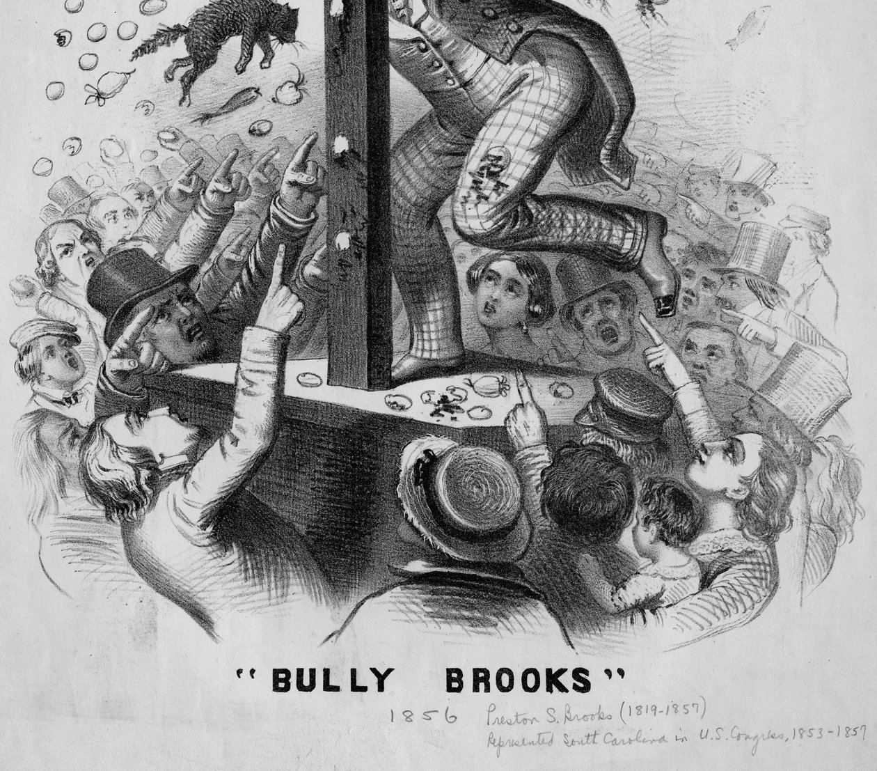 合适的人在正确的地方Bully Brooks，细节，c.1856 作者 美国学校