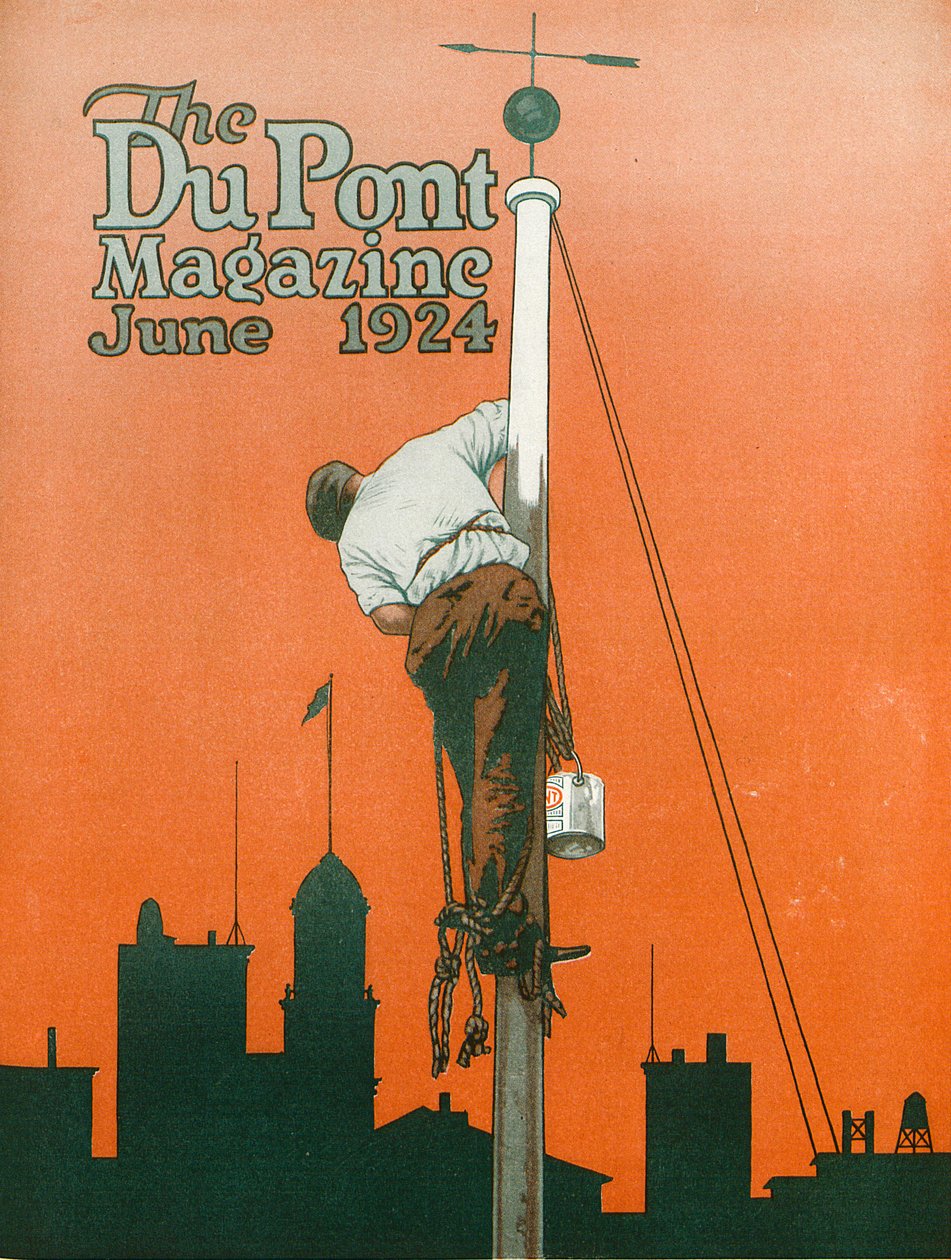 1924年6月，杜邦杂志没有全能油漆，封面 作者 美国学校