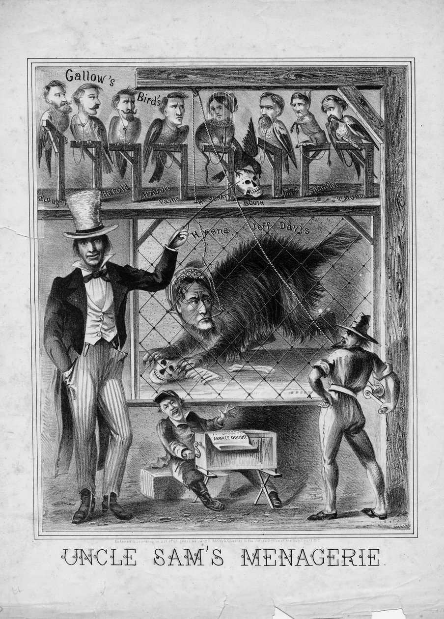 1865年，华盛顿大学G. Guerner出版的“萨姆大学叔叔” 作者 美国学校