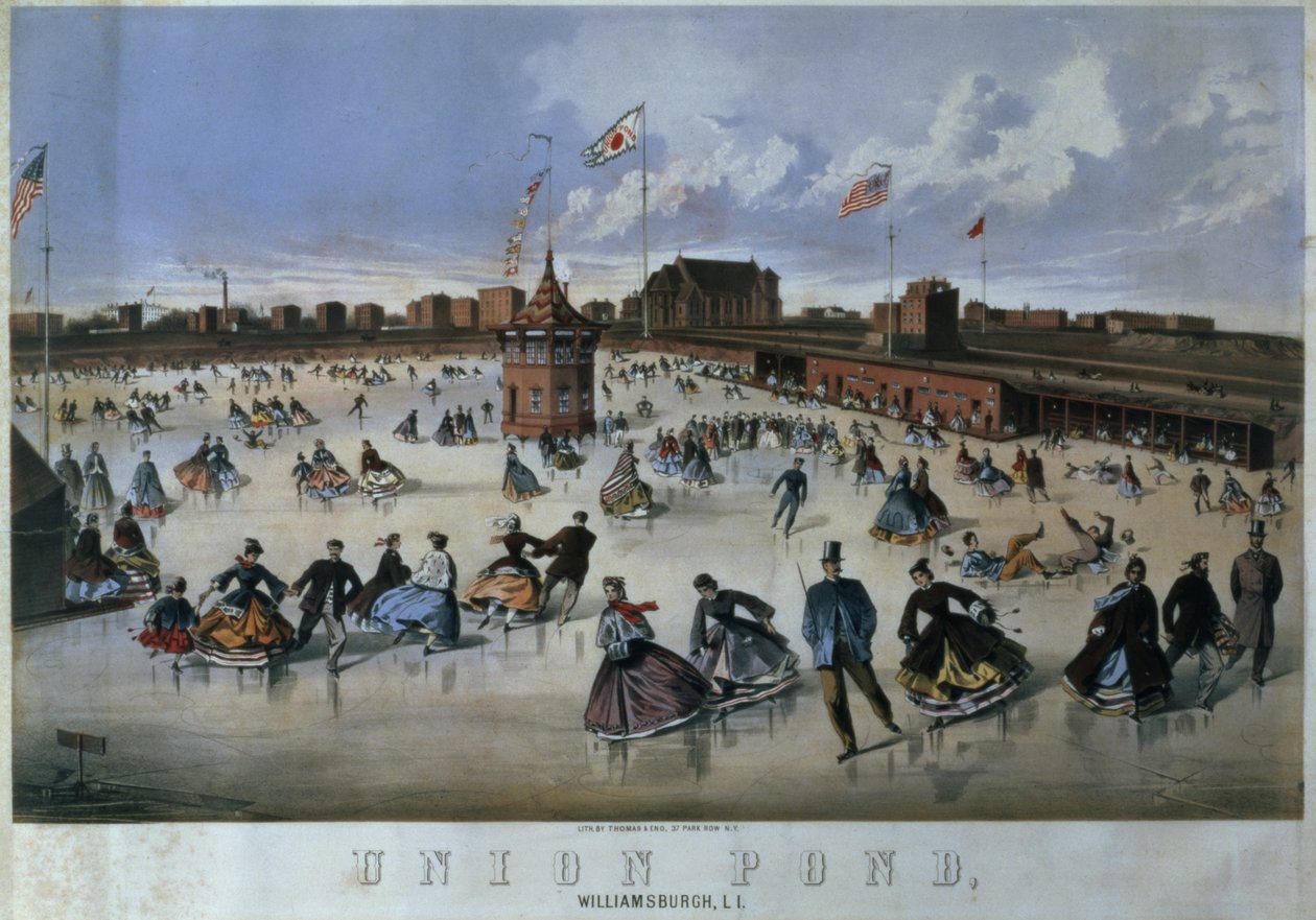 Union Pond，Williamsburg，Brooklyn，由Thomas＆Eno，纽约刻 作者 美国学校