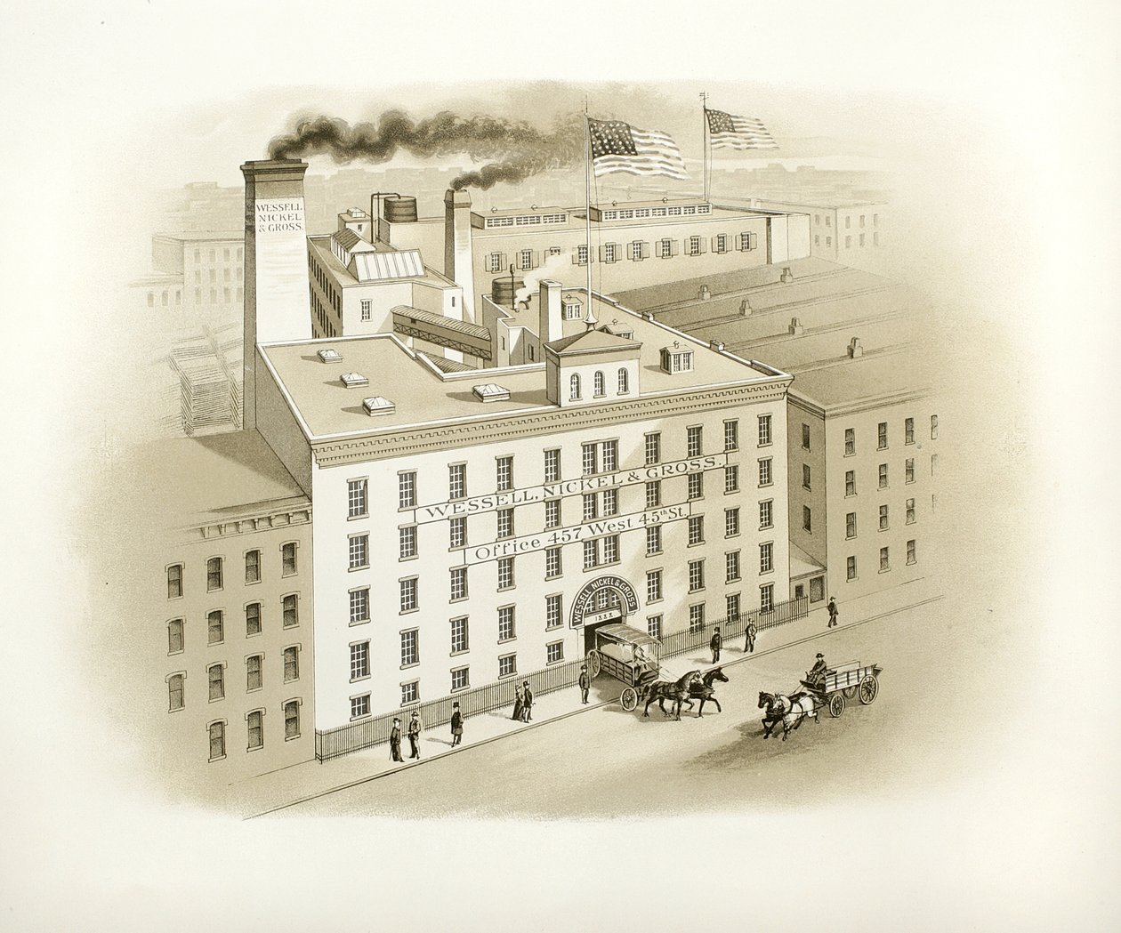 Wessell，Nickel＆Gross Building，1893（印刷目录图） 作者 美国学校