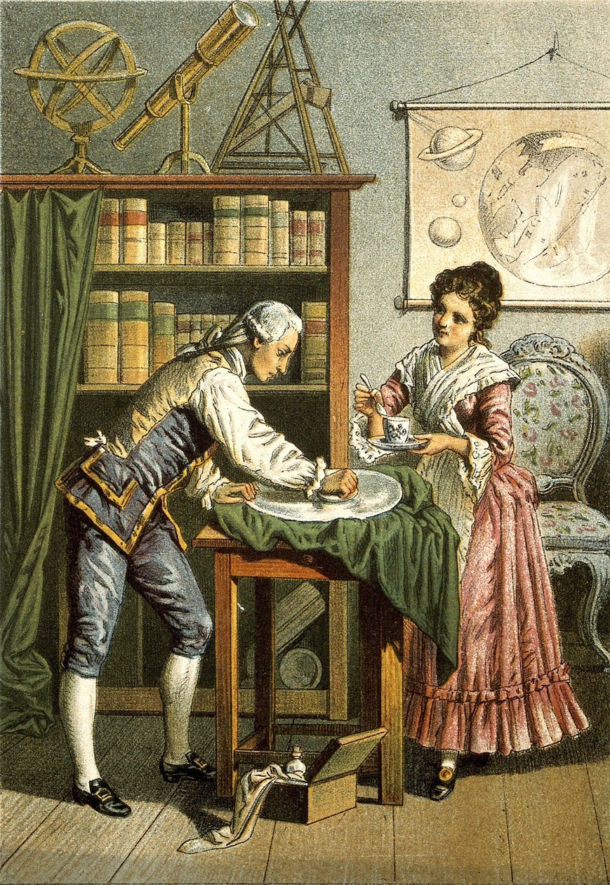 威廉和Caroline Herschel，酒吧。 1896年 作者 美国学校