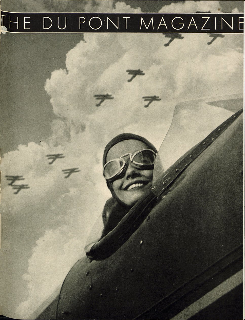 翅膀雅乐轩，杜邦杂志的封面，1934年5月 作者 美国学校