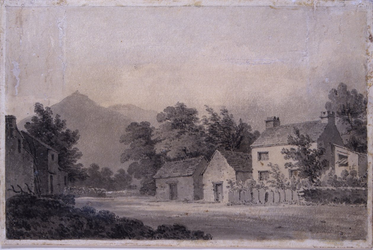 Dove Cottage，Grasmere，c.1806（纸上写着） 作者 阿莫斯·格林（Amos Green）