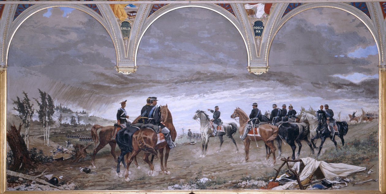 索尔费里诺战役，1886年 作者 阿莫斯·卡西奥利（Amos Cassioli）