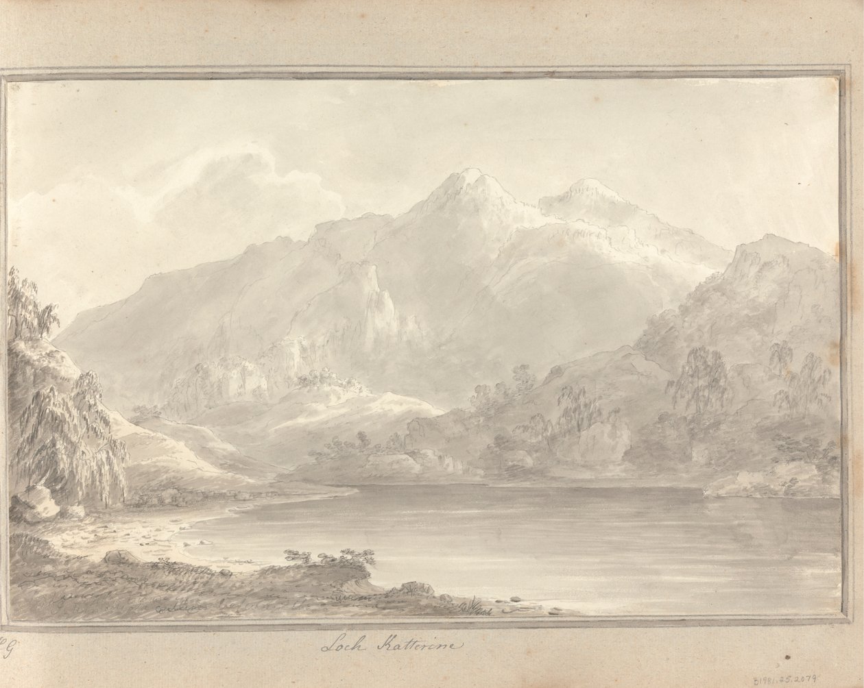 英格兰、苏格兰和威尔士的风景：苏格兰之旅；卡泰因湖 作者 阿莫斯·格林（Amos Green）