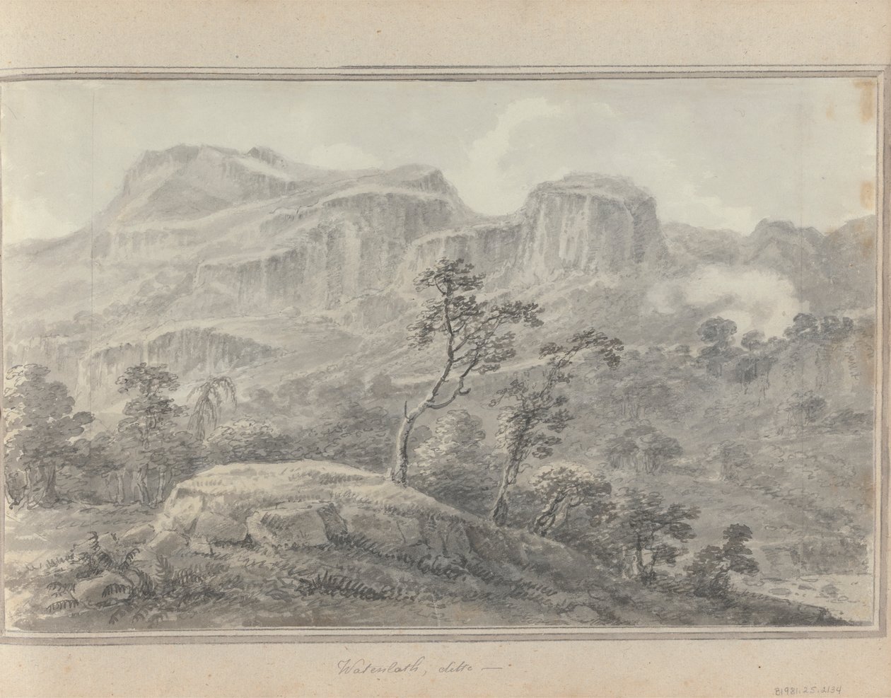 英格兰、苏格兰和威尔士的风景：Watenlath，1802 年 8 月 30 日 作者 阿莫斯·格林（Amos Green）