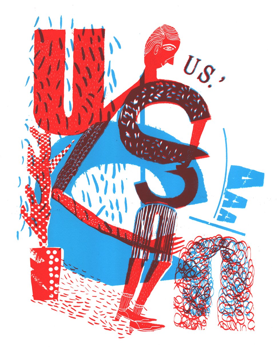美国, 2015 (丝网印刷) 作者 艾米·路易丝·埃文斯