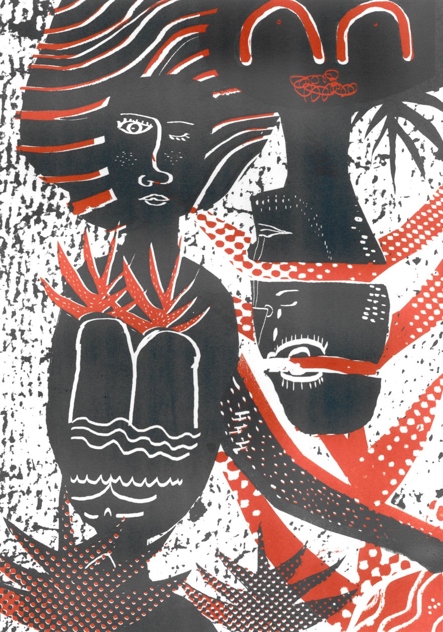 我们成长 2》，2015 年（丝网印刷） 作者 艾米·路易丝·埃文斯