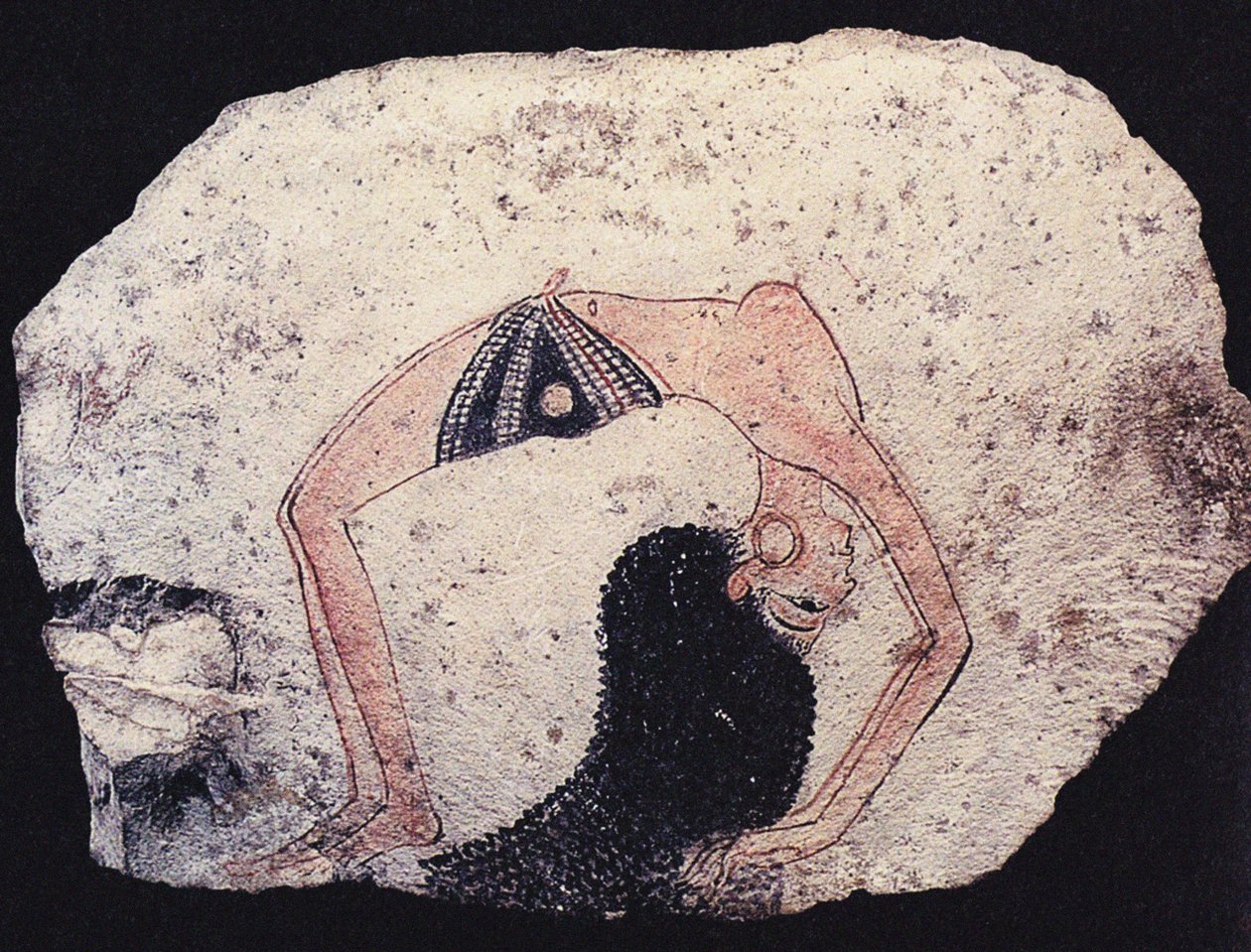 Ostracon与跳舞的女孩，约公元前1200年 作者 古埃及
