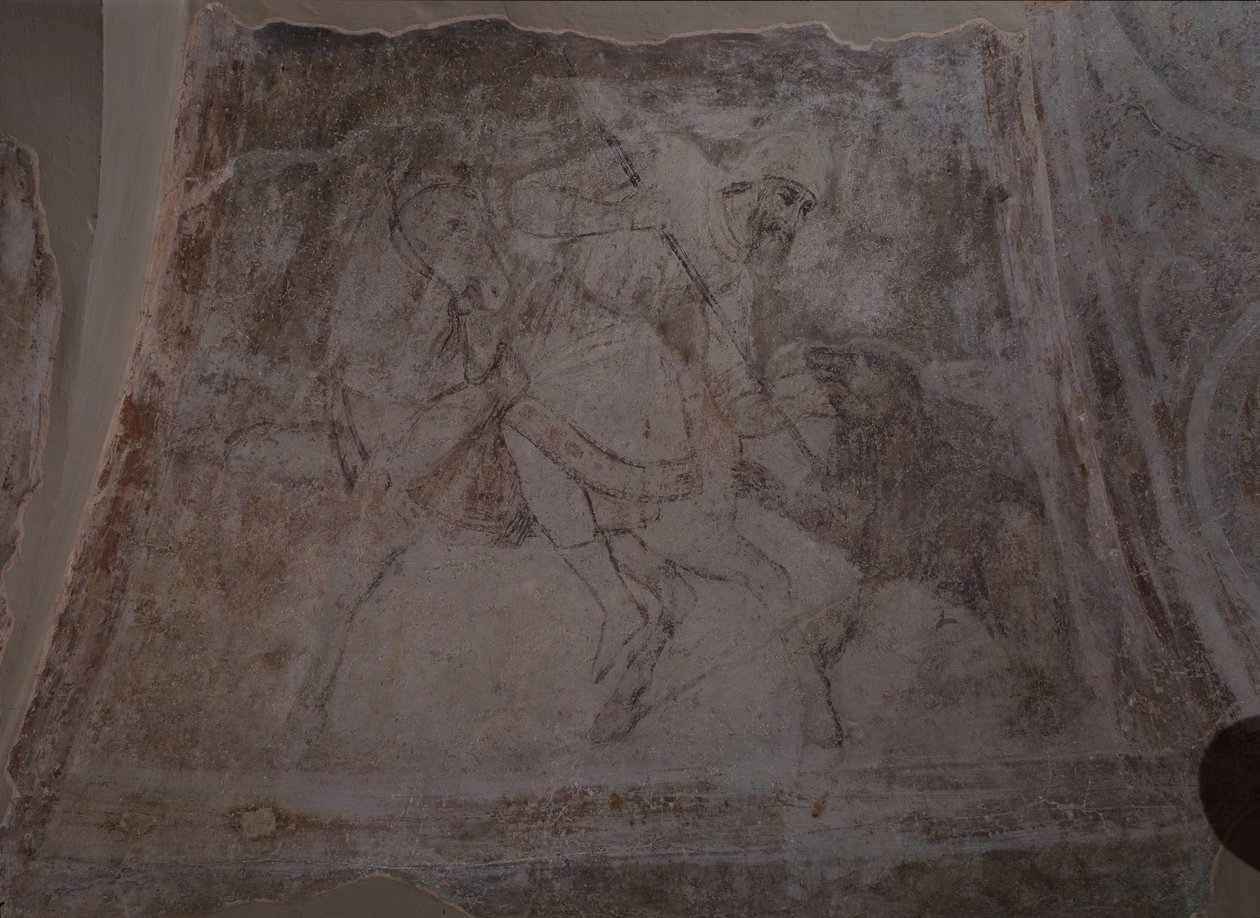 熊亨特，11世纪 作者 古代俄罗斯壁画