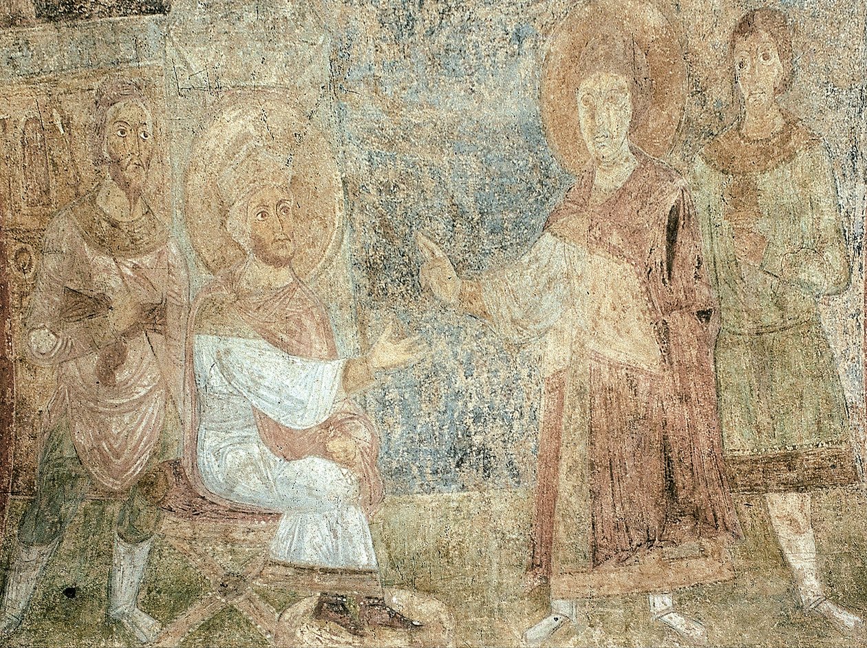 Diokletian皇帝前的圣乔治 作者 古代俄罗斯壁画