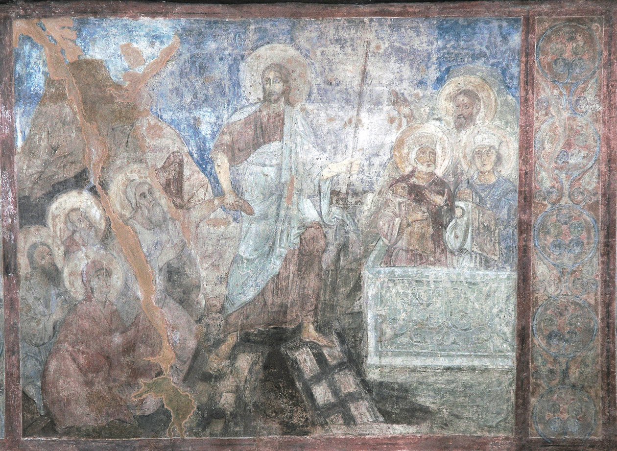 堕入地狱 作者 古代俄罗斯壁画