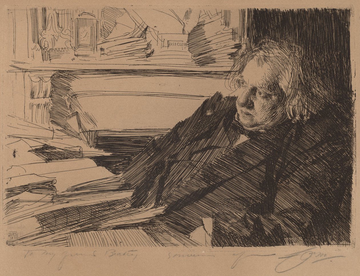 Ernest Renan, 1892. 作者 伦纳德·佐恩与众不同