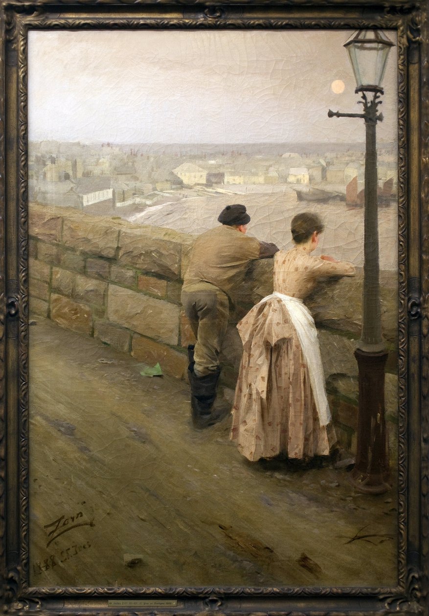 圣伊夫（莫尔比昂）的Pecheurs。安德斯-佐恩（1860-1920）的画作，布面油画，19-20世纪末。波城美术博物馆。 作者 伦纳德·佐恩与众不同