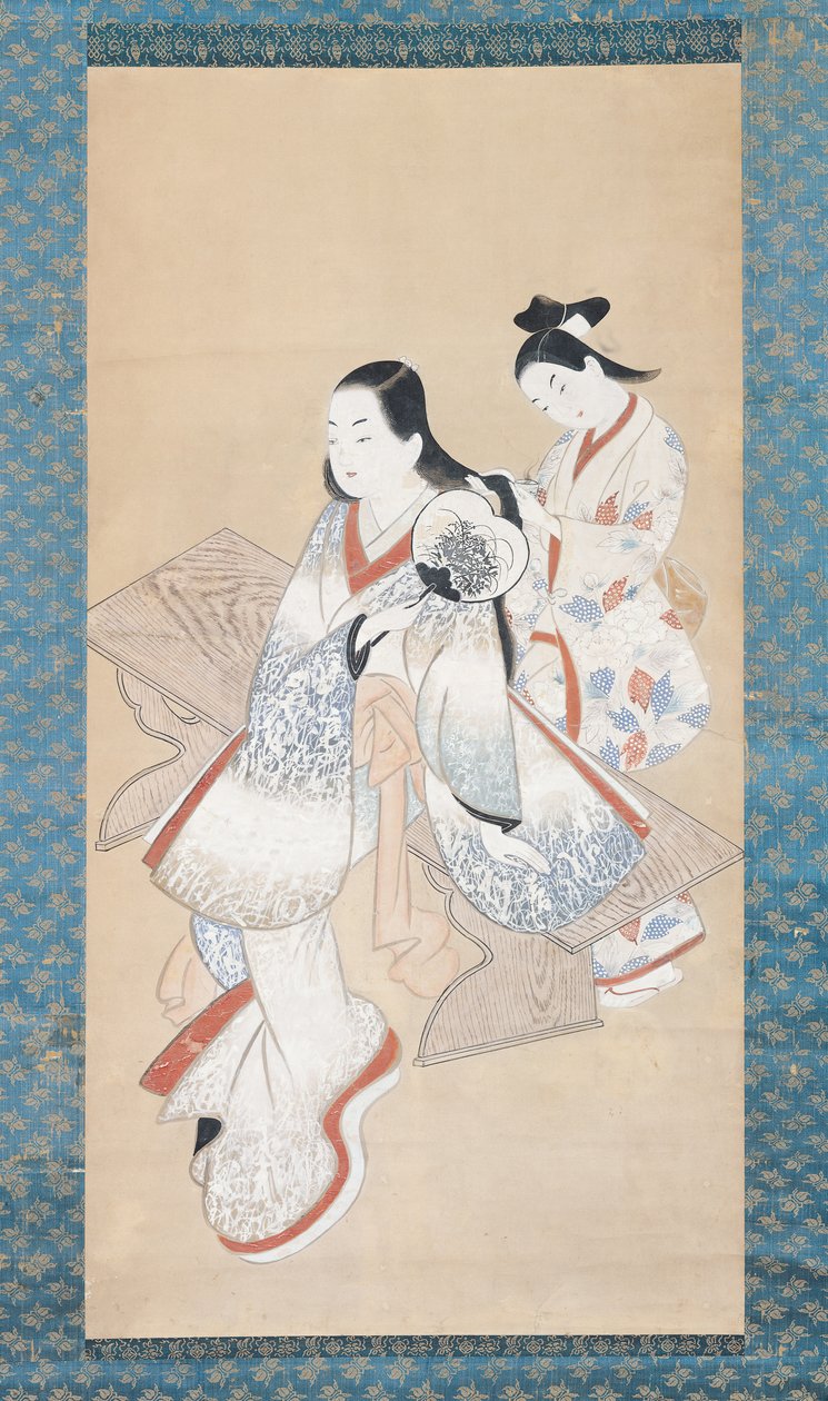 The Courtesan&39;s Coiffure，17：00-14（纸上墨水） 作者 安藤会月堂