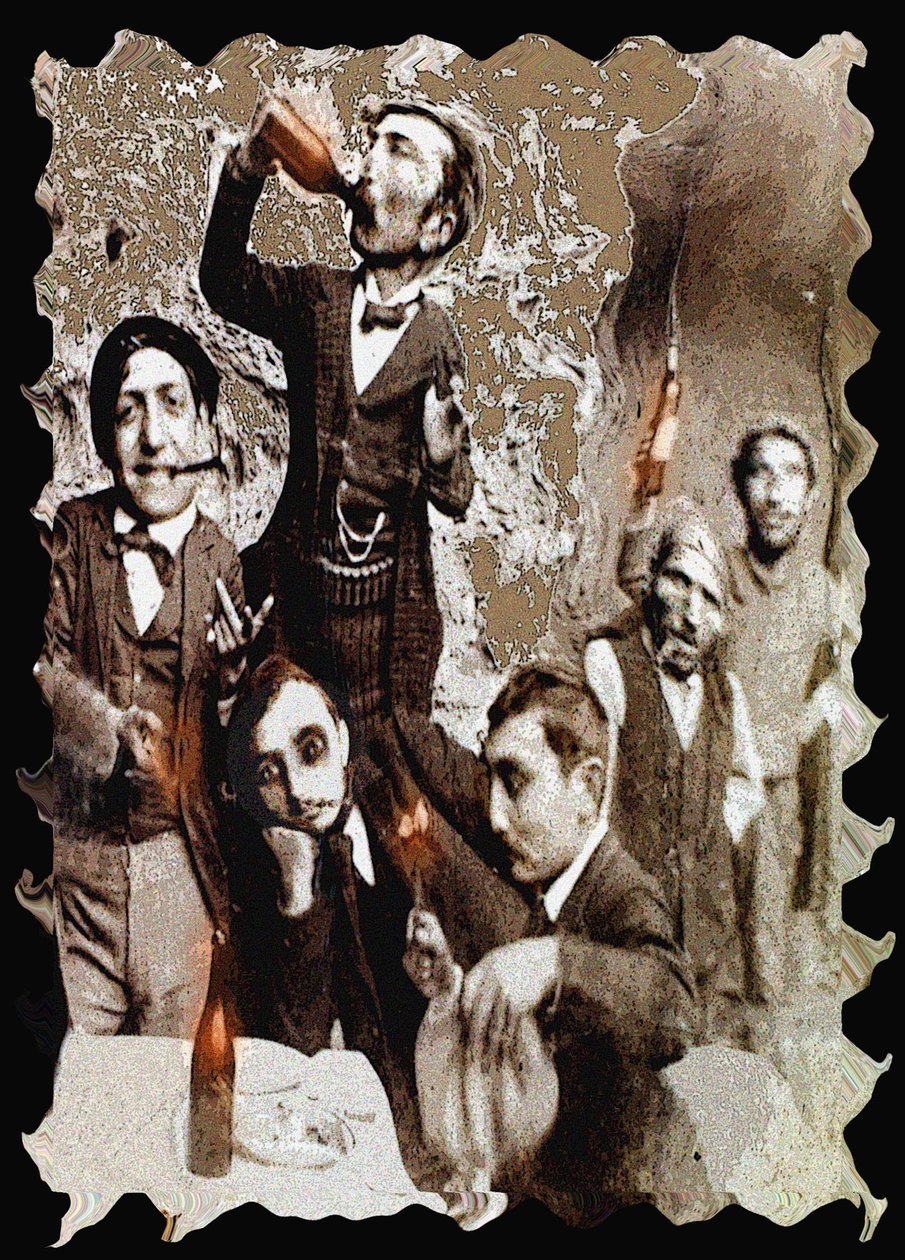 饮酒者：被诅咒的诗人》，2002 年（数字绘画） 作者 
