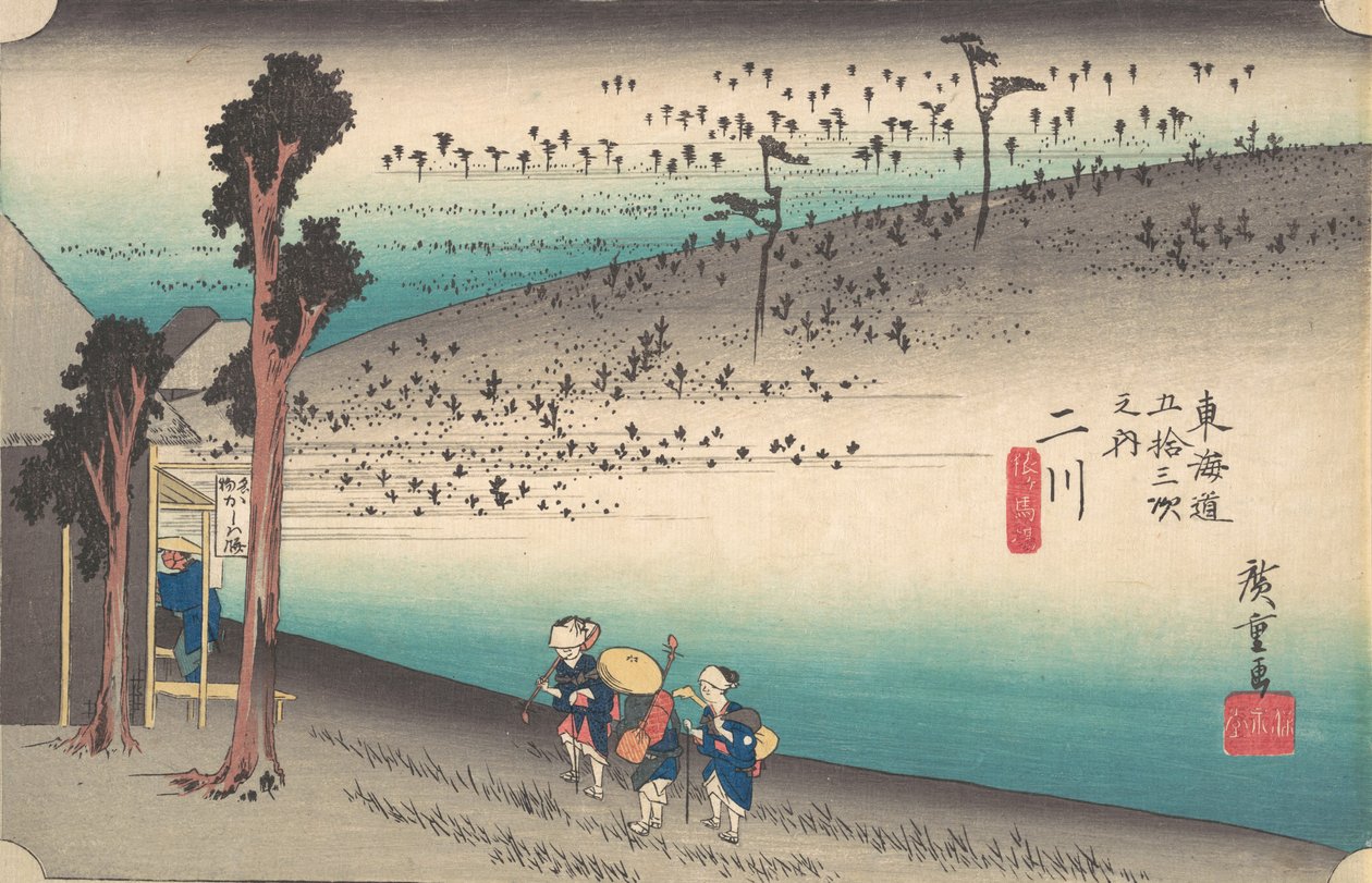 Futagawa, Saru ga Baba, 约。1834, ca.1834. 作者 安藤广重