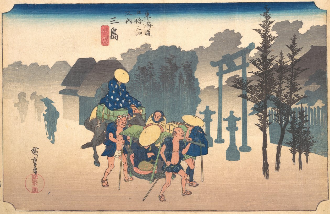 晨雾》，19世纪。 作者 安藤广重