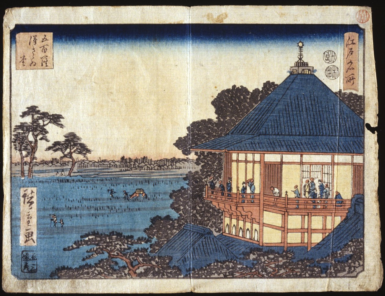 佐宰堂五百罗汉（彩色木刻） 作者 安藤或歌川广重