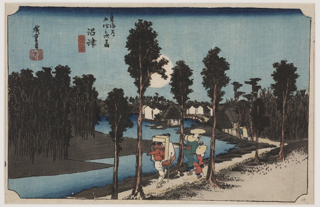 黄昏 作者 安藤或歌川广重