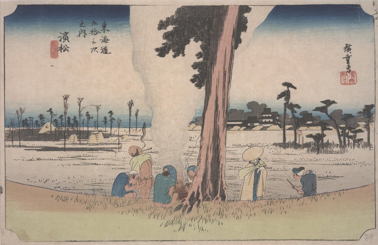 冬天的景象 作者 安藤或歌川广重