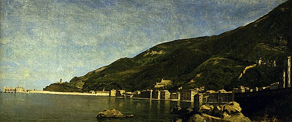那不勒斯附近的卡斯特拉马雷（布面油画） 作者 André (attr. To) Giroux