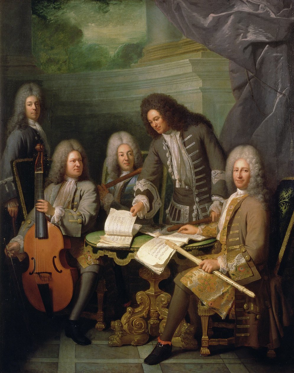 La Barre和其他音乐家，c.1710 作者 安德烈·布依斯（Andre Bouys）