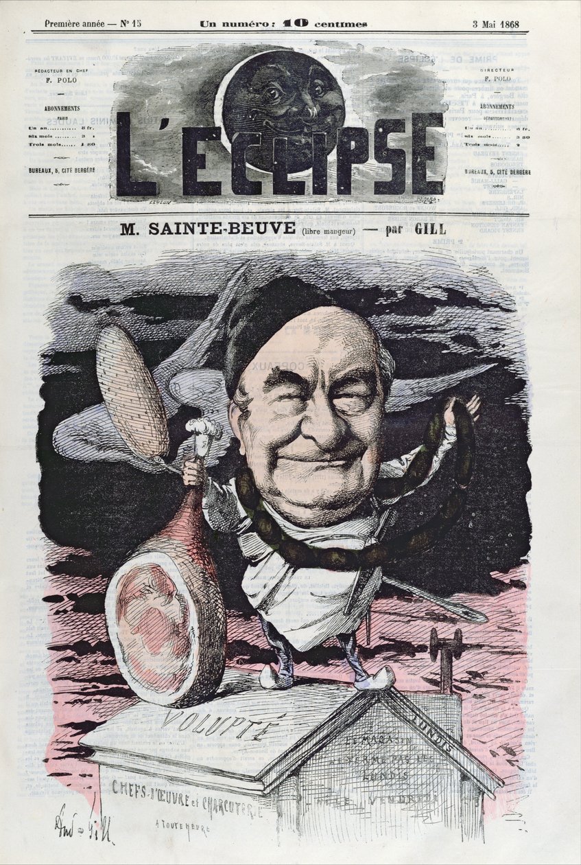 1868年5月3日出版的&39;l&39;Eclipse&39;&39;Sainte-Beuve先生（不受限制的食客）&39; 作者 安德鲁·吉尔
