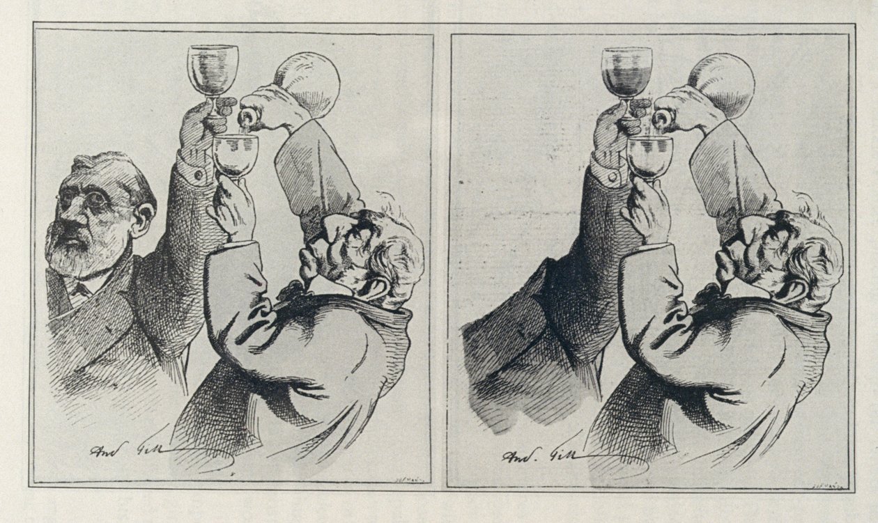 1873年8月17日在&39;L&39;Eclipse&39;上发表的原始绘画和绘画 作者 安德鲁·吉尔