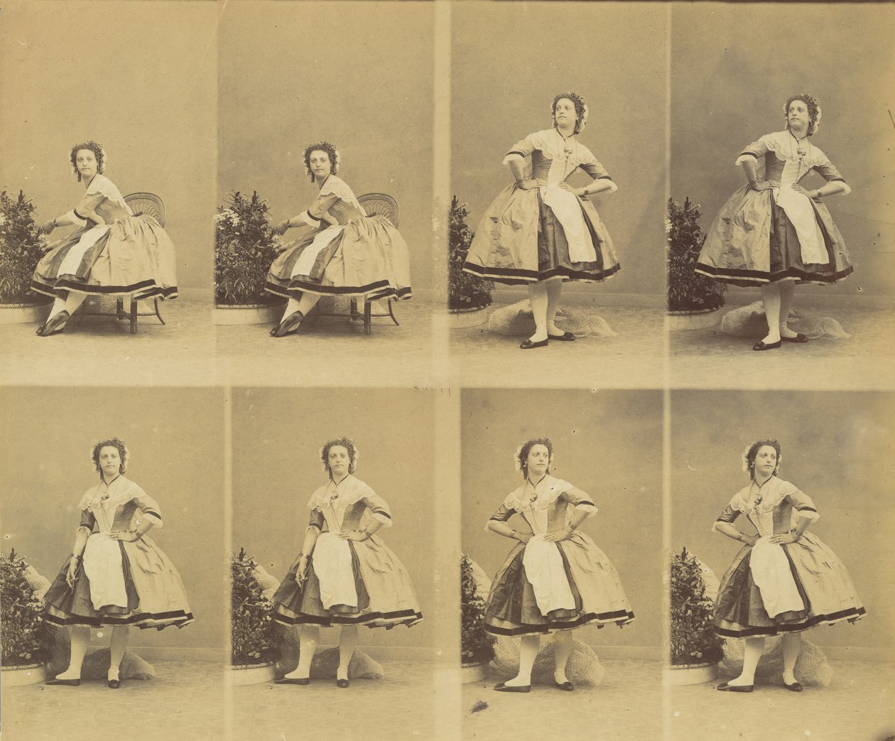 A Mlle Schlusser, 1861年5-8月。 作者 安德烈·阿道夫·尤金·迪斯德里