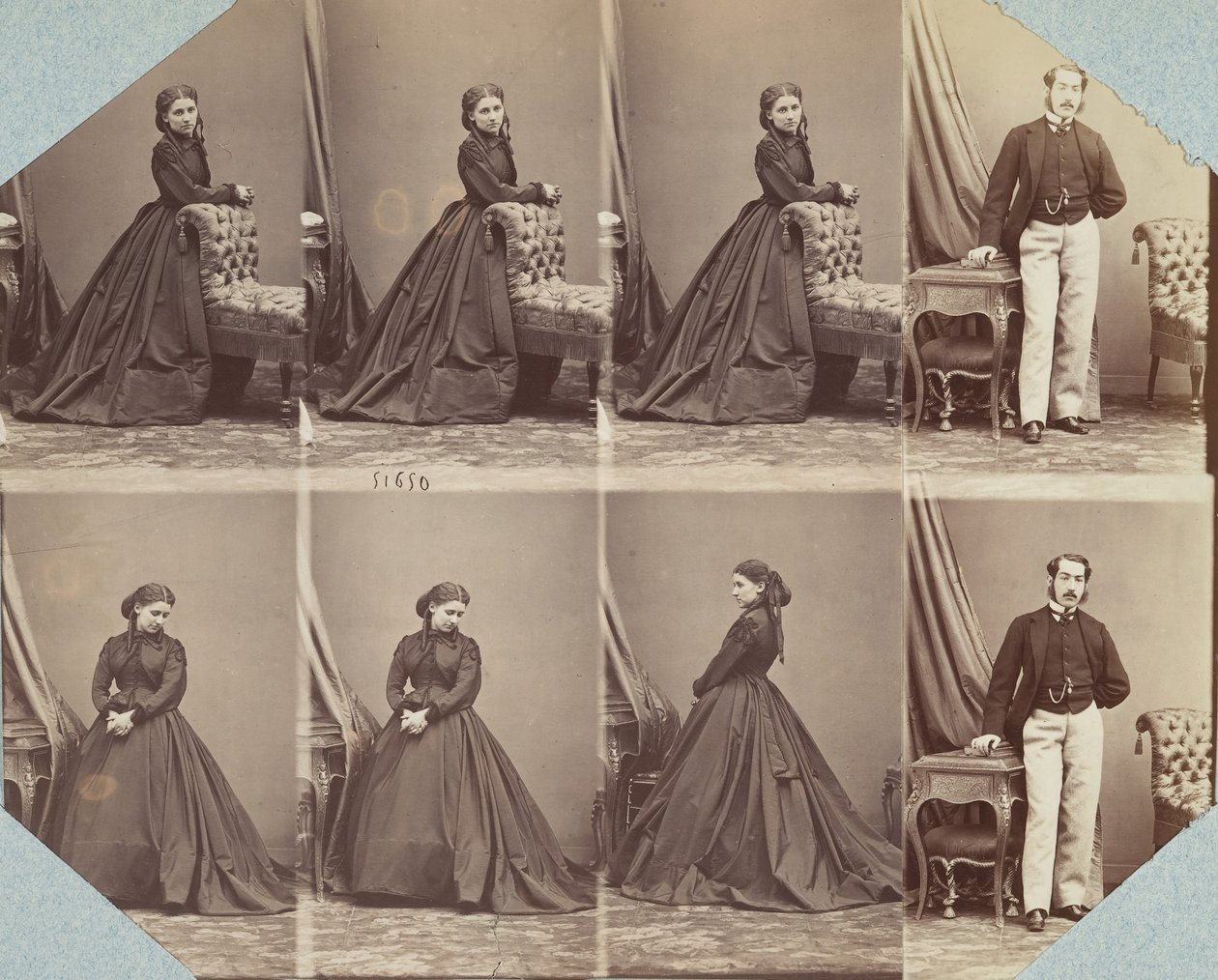 服饰V，1863-67。 作者 安德烈·阿道夫·尤金·迪斯德里