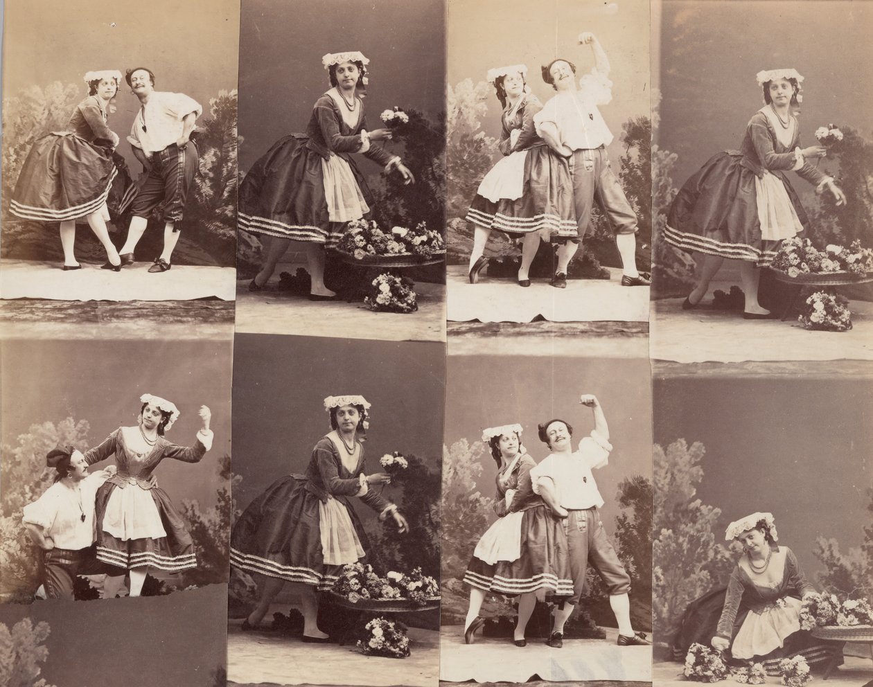 Eugénie Schlosser and Coralli, 1863年。 作者 安德烈·阿道夫·尤金·迪斯德里