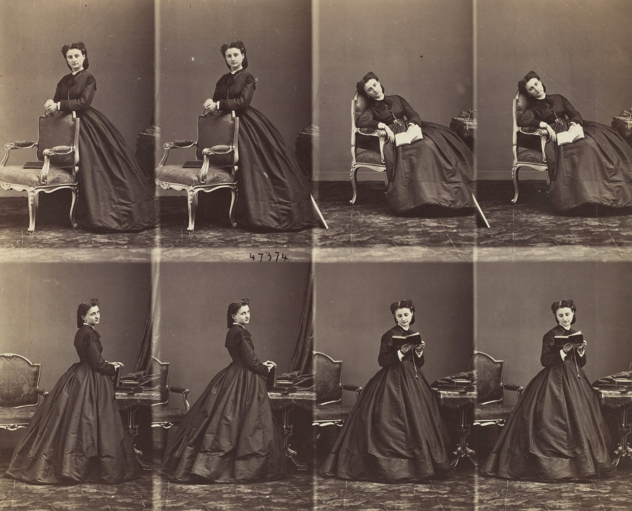 Léontine Walter, 1863年。 作者 安德烈·阿道夫·尤金·迪斯德里