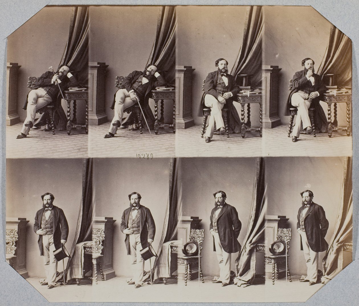 Napoléon Coste, 1859年。 作者 安德烈·阿道夫·尤金·迪斯德里