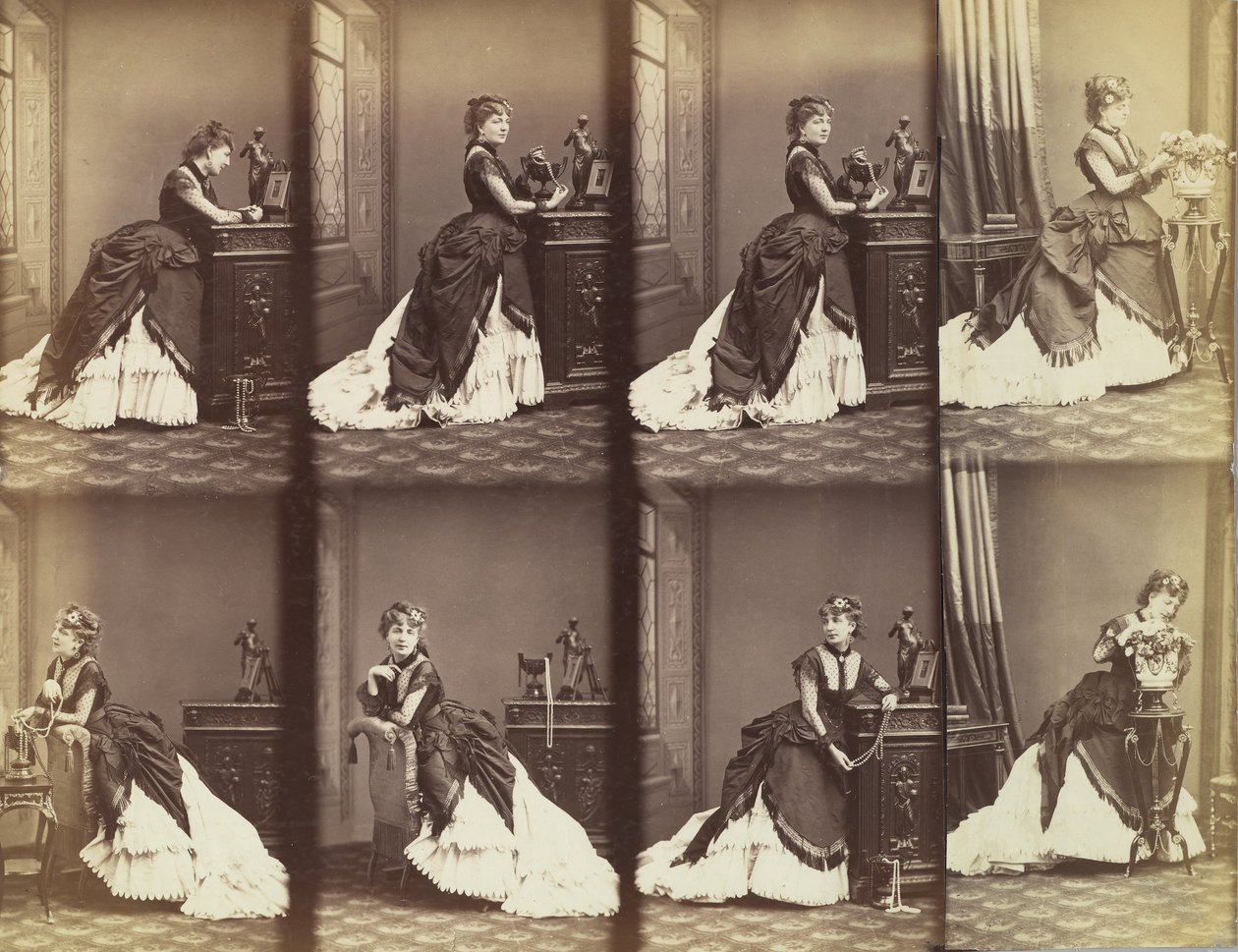 罗莎莉-莱昂，1866年。 作者 安德烈·阿道夫·尤金·迪斯德里