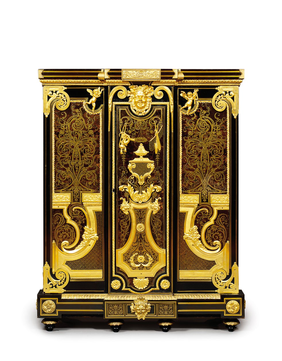 路易十四小甲，约1700-10年（ormolu，黄铜，to，乌木和镶嵌） 作者 安德烈·查尔斯（去）布勒