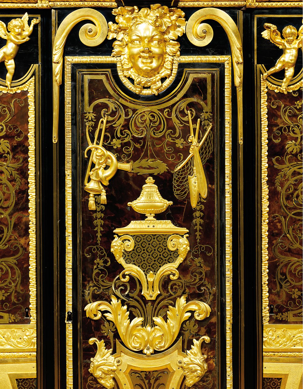 路易十四小甲，约1700-10年（ormolu，黄铜，to，乌木和镶嵌） 作者 安德烈·查尔斯（去）布勒