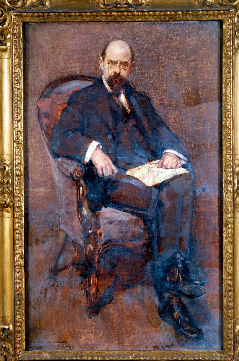 Emile Vandervelde (1866-1938)比利时政治家，社会主义代表 Esquisse d