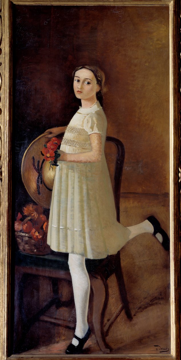 画家侄女的肖像，1931 年（布面油画） 作者 安德烈·德雷恩