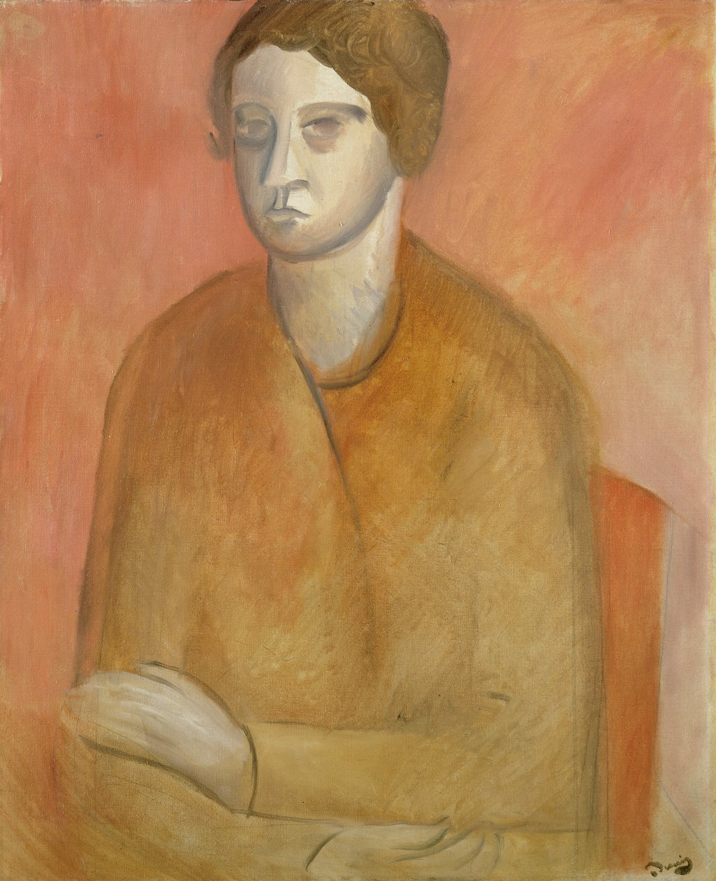 坐着的女人》，约 1912 年（布面油画） 作者 安德烈·德雷恩