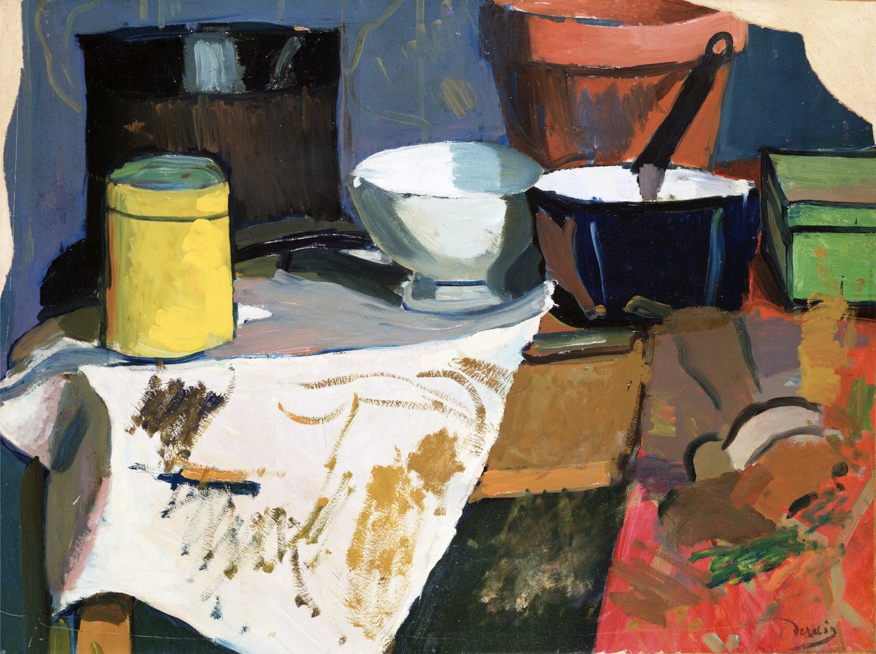 静物，约 1902 年（布面油画） 作者 安德烈·德雷恩