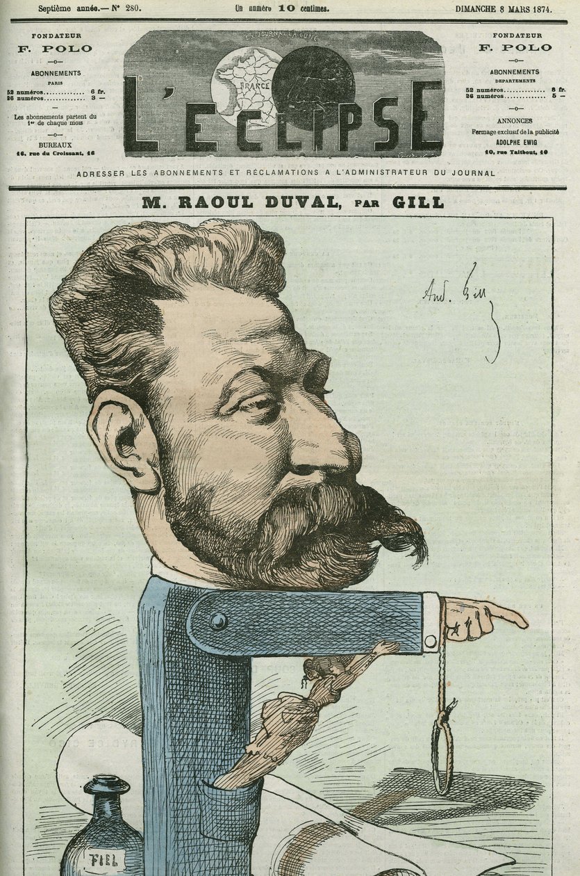 Cartoon by Fernand Raoul-Duval (Fernand Raoul Duval 作者 安德鲁·吉尔