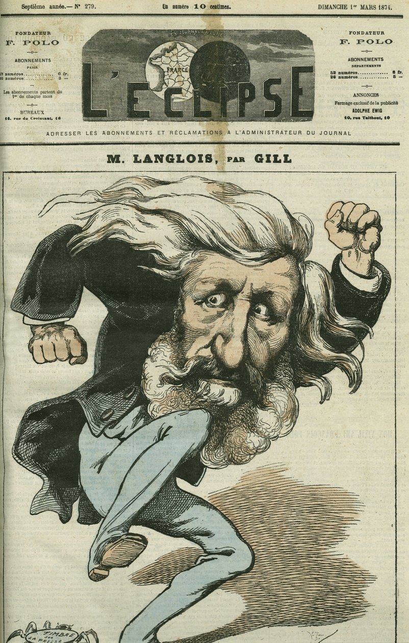 Jean-Charles Langlois 的卡通（Jean Charles Langlois 作者 安德鲁·吉尔