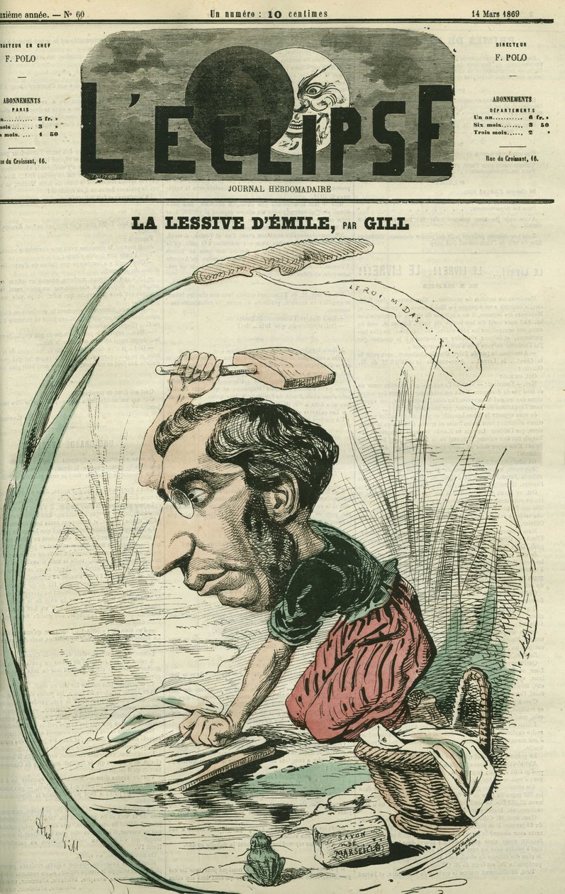 Emile Ollivier (1825-1913), French politician. Cover in “” L