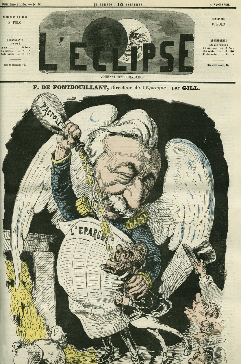 F. de Fontbouillant, director of Epargne. Cover in “” L