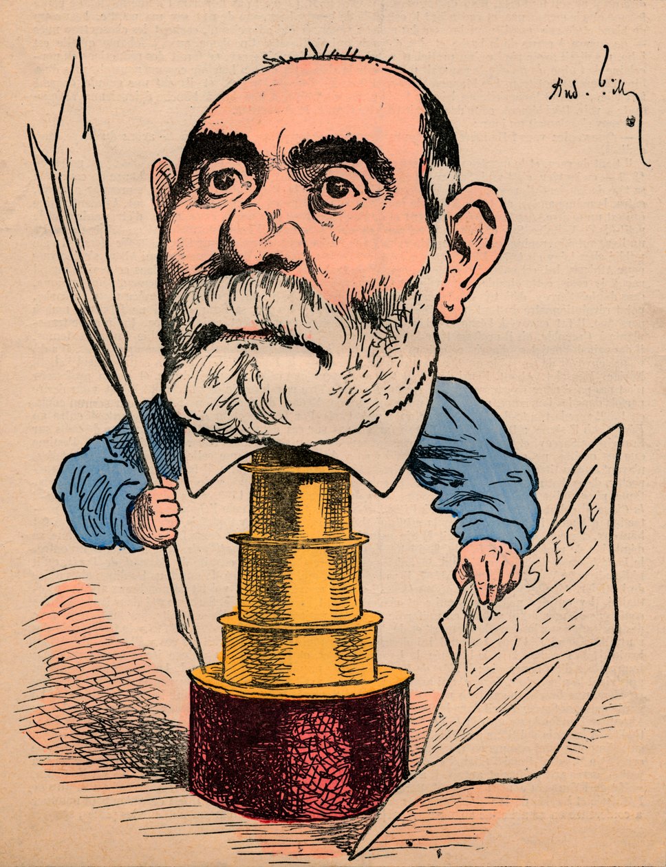 弗朗西斯·萨塞（Francisque Sarcey），建于1880年。 作者 安德鲁·吉尔