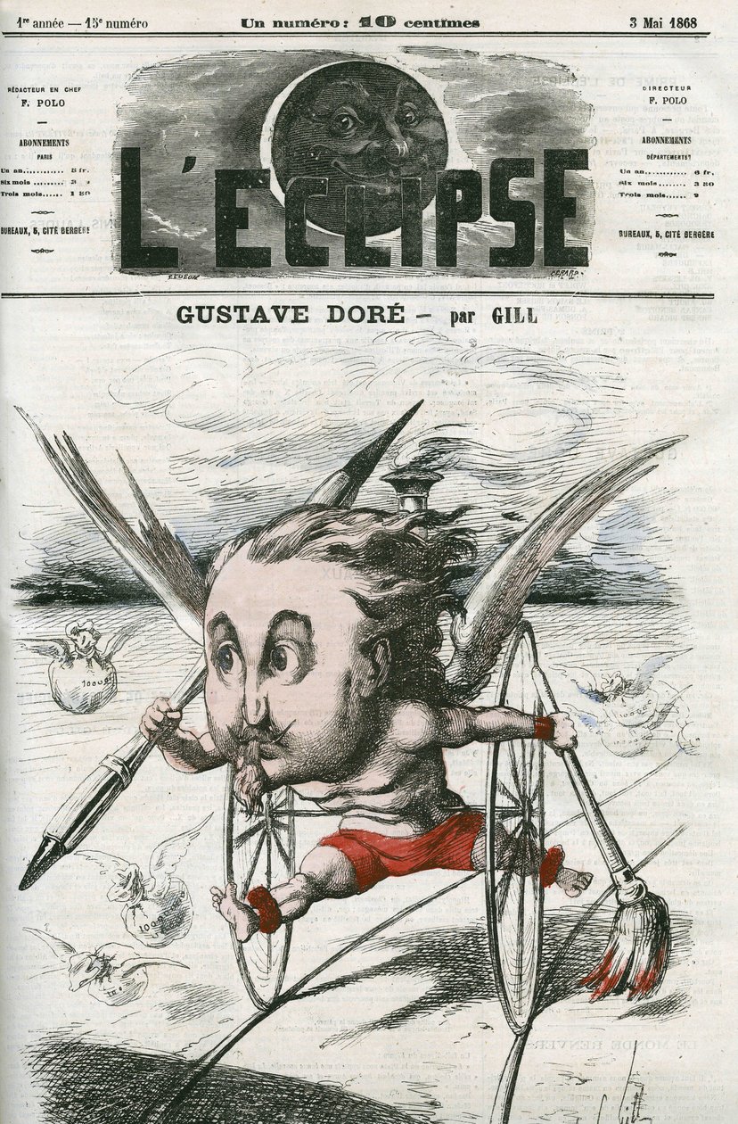 Gustave Dore (1832-1883)，法国画家、插画家和漫画家。 Gill 的“L