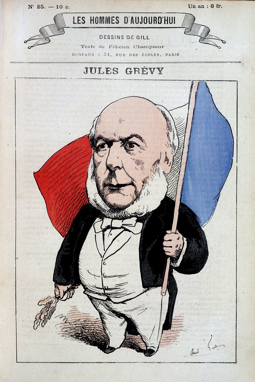 Jules Grevy 与法国国旗 - 吉尔，“Les hommes d